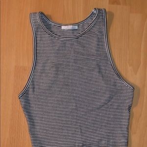 Zara racerback striped crop top
